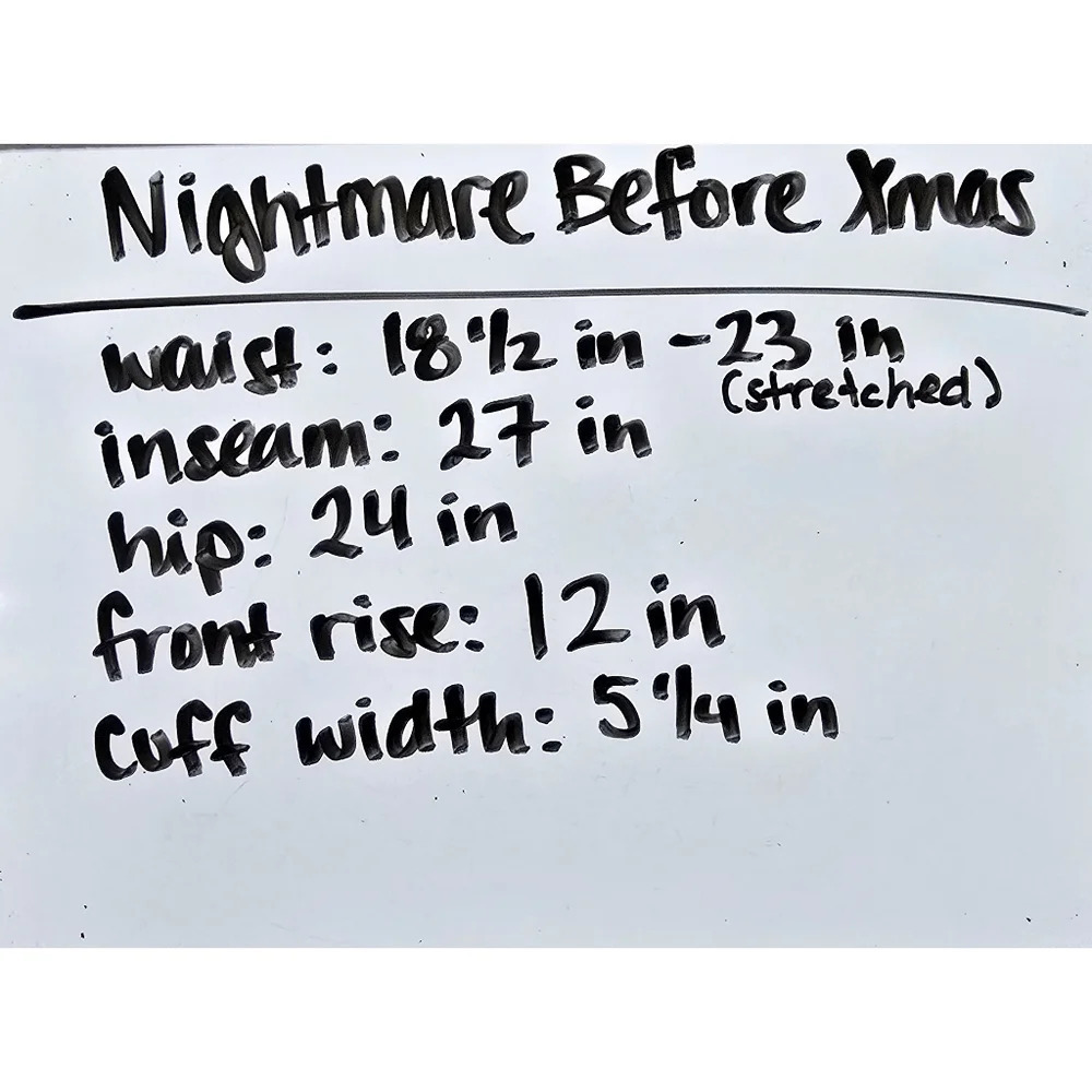 ✨️4/$20. NIGHTMARE BEFORE XMAS Silver Printed Velour Joggers With Elastic Waist - Picture 15 of 16